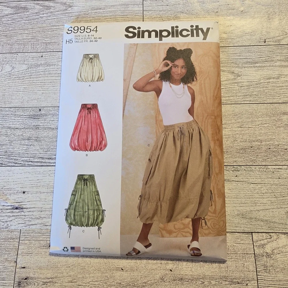 S9954 Simplicity Misses' Skirt Women's Sewing Pattern 16-24